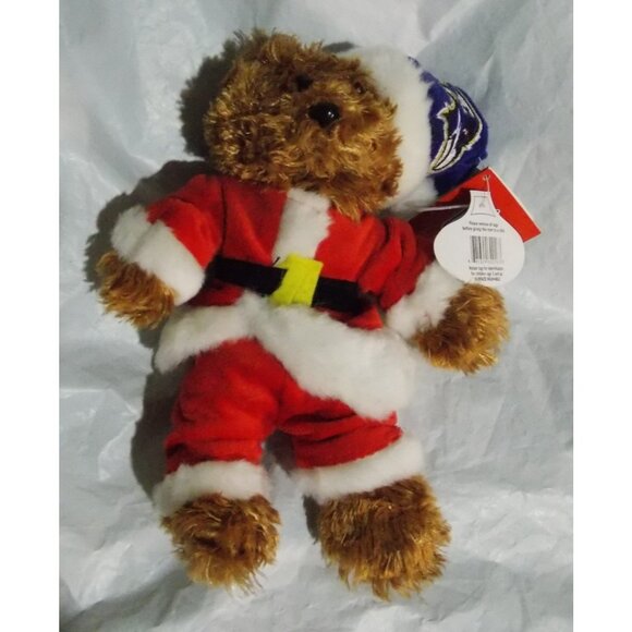 NFL Baltimore Ravens Logo Embroidered on 9" Plush Bear by FOCO - Picture 1 of 5